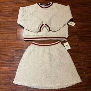 Faux Fur Sweater + Skirt Set